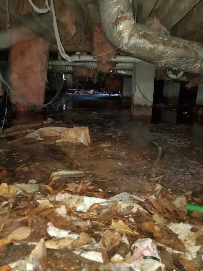 Crawl space flood assessment for Commercial Water Damage Restoration in Front Royal